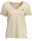 Levi's Beige Cotton Women T-Shirt