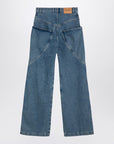 The Attico The Attico Sky Blue baggy jeans with large pockets