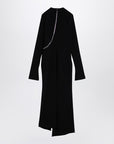 The Attico The Attico Black midi dress with zip