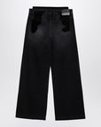 The Attico The Attico Wide black washed denim jeans
