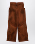 The Attico The Attico Brown shaded baggy jeans