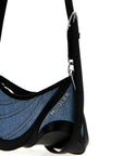 Mugler Mugler Small Denim Spiral Curve 01 Shoulder Bag