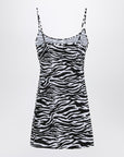 The Attico The Attico Zebra beach cover-up in stretch fabric