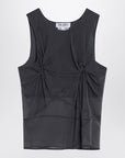 The Attico The Attico Gray silk tank top