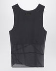 The Attico The Attico Gray silk tank top
