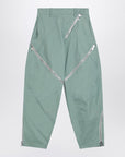 The Attico The Attico Sage green trousers with zip