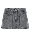 The Attico The Attico Multipocket Mini Skirt