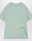 The Attico The Attico Mint green asymmetrical oversize T-shirt