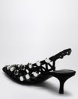 The Attico The Attico Black Grid Slingback
