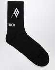 The Attico The Attico Black/white socks with logo