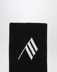The Attico The Attico Black/white socks with logo