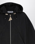 The Attico The Attico Black hooded bomber jacket