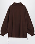 The Attico The Attico Brown cotton sweatshirt with logo