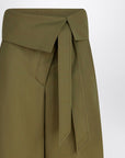 The Attico The Attico Military green wool gabardine trousers
