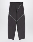 The Attico The Attico Dark grey trousers with zip details
