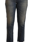 Twinset Chic Cropped Mid-Waist Denim Jeans