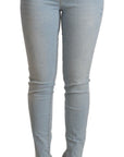 Liu Jo Light Blue Mid Waist Skinny Denim