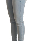 Liu Jo Light Blue Mid Waist Skinny Denim