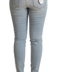 Liu Jo Light Blue Mid Waist Skinny Denim