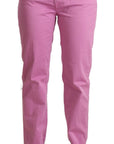 Jacob Cohen Elegant Tapered Pink Denim Jeans