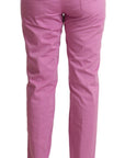 Jacob Cohen Elegant Tapered Pink Denim Jeans