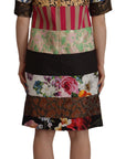 Dolce & Gabbana Patchwork Sheath Mini Dress - Multicolor Elegance