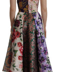 Dolce & Gabbana Patchwork Elegance Silk Blend Dress