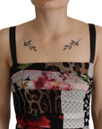 Dolce & Gabbana Elegant Patchwork Midi Silk Blend Dress