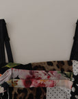 Dolce & Gabbana Elegant Patchwork Midi Silk Blend Dress