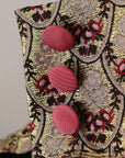 Dolce & Gabbana High Waist Cropped Leopard Jacquard Pants