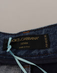 Dolce & Gabbana Patchwork Jacquard Denim Relaxed Jeans