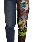 Dolce & Gabbana Patchwork Jacquard Denim Relaxed Jeans