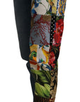 Dolce & Gabbana Patchwork Jacquard Denim Relaxed Jeans