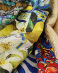 Dolce & Gabbana High Waist Maxi Skirt with Sicilian Patterns