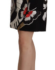 Dolce & Gabbana High-Waist A-Line Embellished Black Skirt