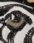 Dolce & Gabbana High-Waist A-Line Embellished Black Skirt