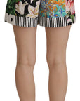 Dolce & Gabbana Floral High Waist Hot Pants Shorts