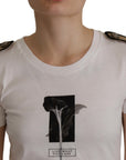 Dolce & Gabbana Elegant Floral Crewneck Cotton Tee