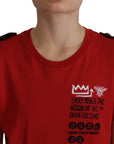 Dolce & Gabbana Elegant Red Crewneck Cotton Tee