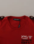 Dolce & Gabbana Elegant Red Crewneck Cotton Tee