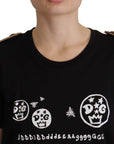 Dolce & Gabbana Chic Black Logo Cotton Tee for Women