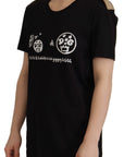 Dolce & Gabbana Chic Black Logo Cotton Tee for Women