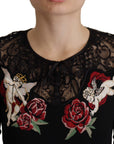 Dolce & Gabbana Embroidered Angel Cardigan Sweater