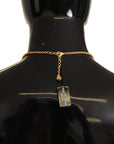 Dolce & Gabbana Glamorous Gold Crystal Charm Necklace