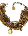 Dolce & Gabbana Sicilian Sparkle Gold-Tone Statement Necklace