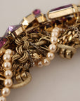 Dolce & Gabbana Sicilian Sparkle Gold-Tone Statement Necklace