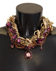 Dolce & Gabbana Sicilian Sparkle Gold-Tone Statement Necklace