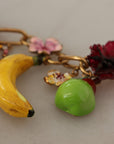 Dolce & Gabbana Chic Gold Statement Sicily Fruit Necklace