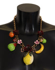 Dolce & Gabbana Chic Gold Statement Sicily Fruit Necklace