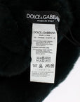 Dolce & Gabbana Exclusive Green Weasel Fur Hooded Scarf